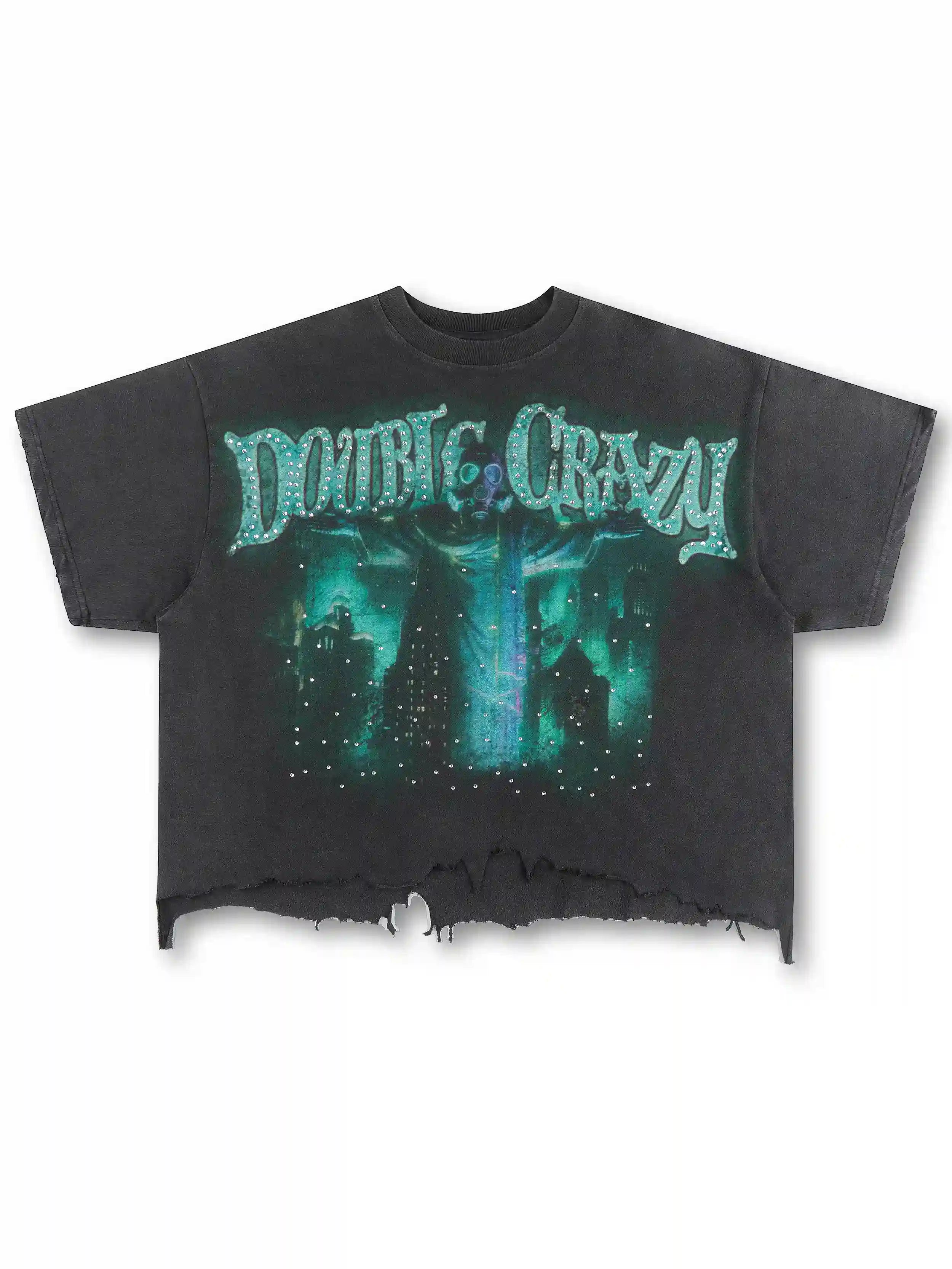 Toxic Gas Mask Jesus Graphic Tee-549