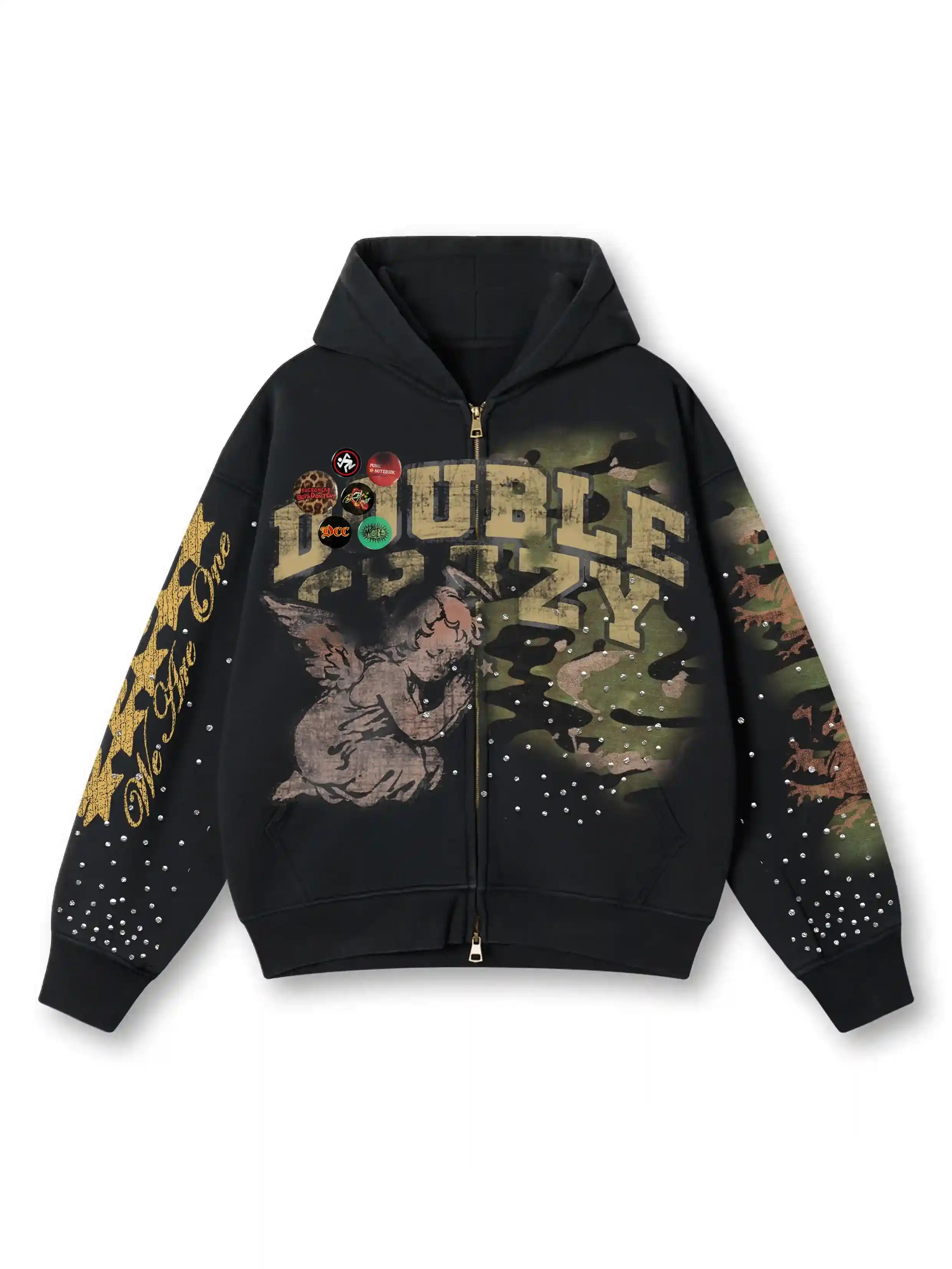Royal Angel Zip Hoodie-415 – DoubleCrazy