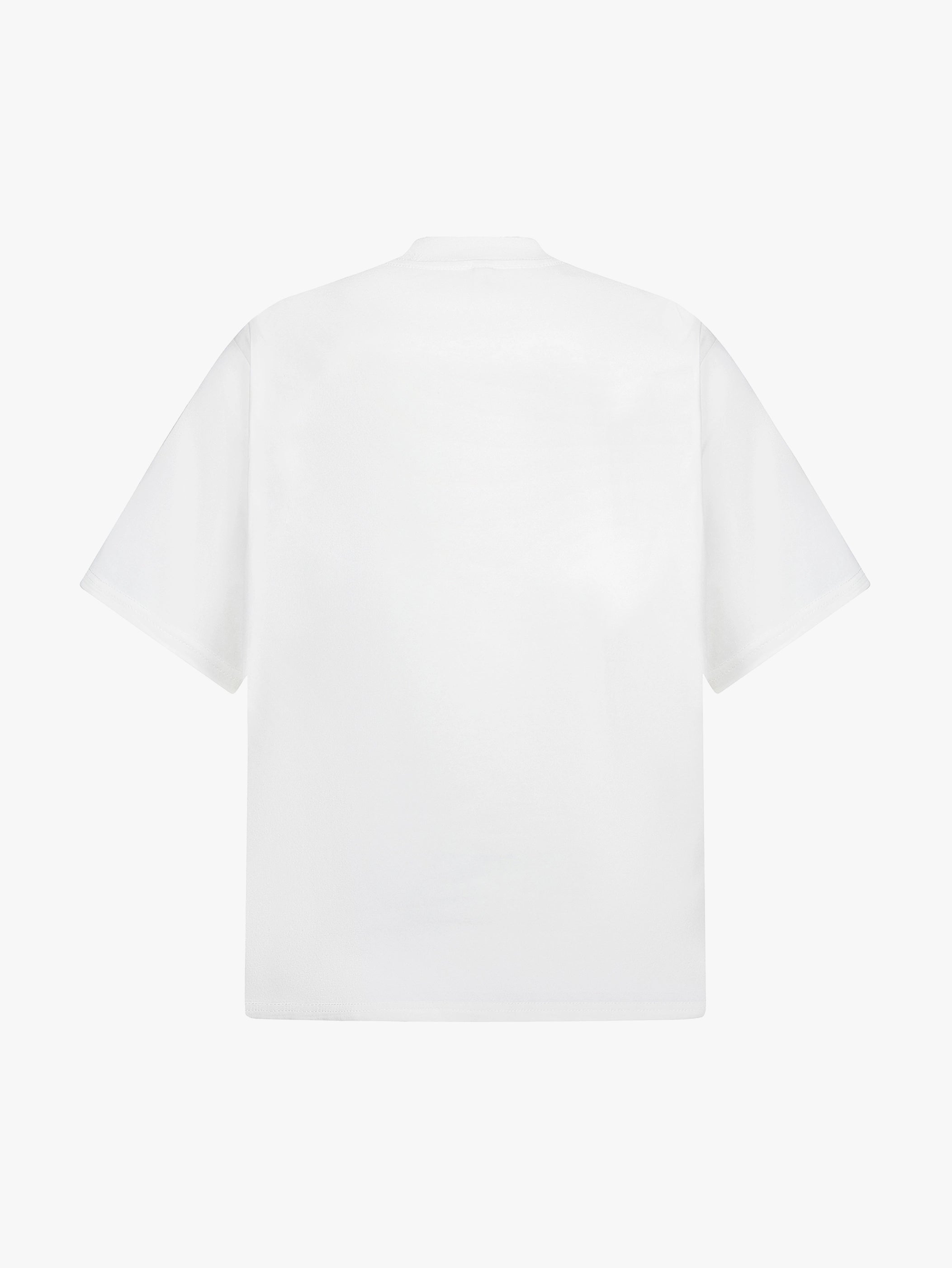 Jewel-Accented MASS Print Oversized T-shirt-S1004