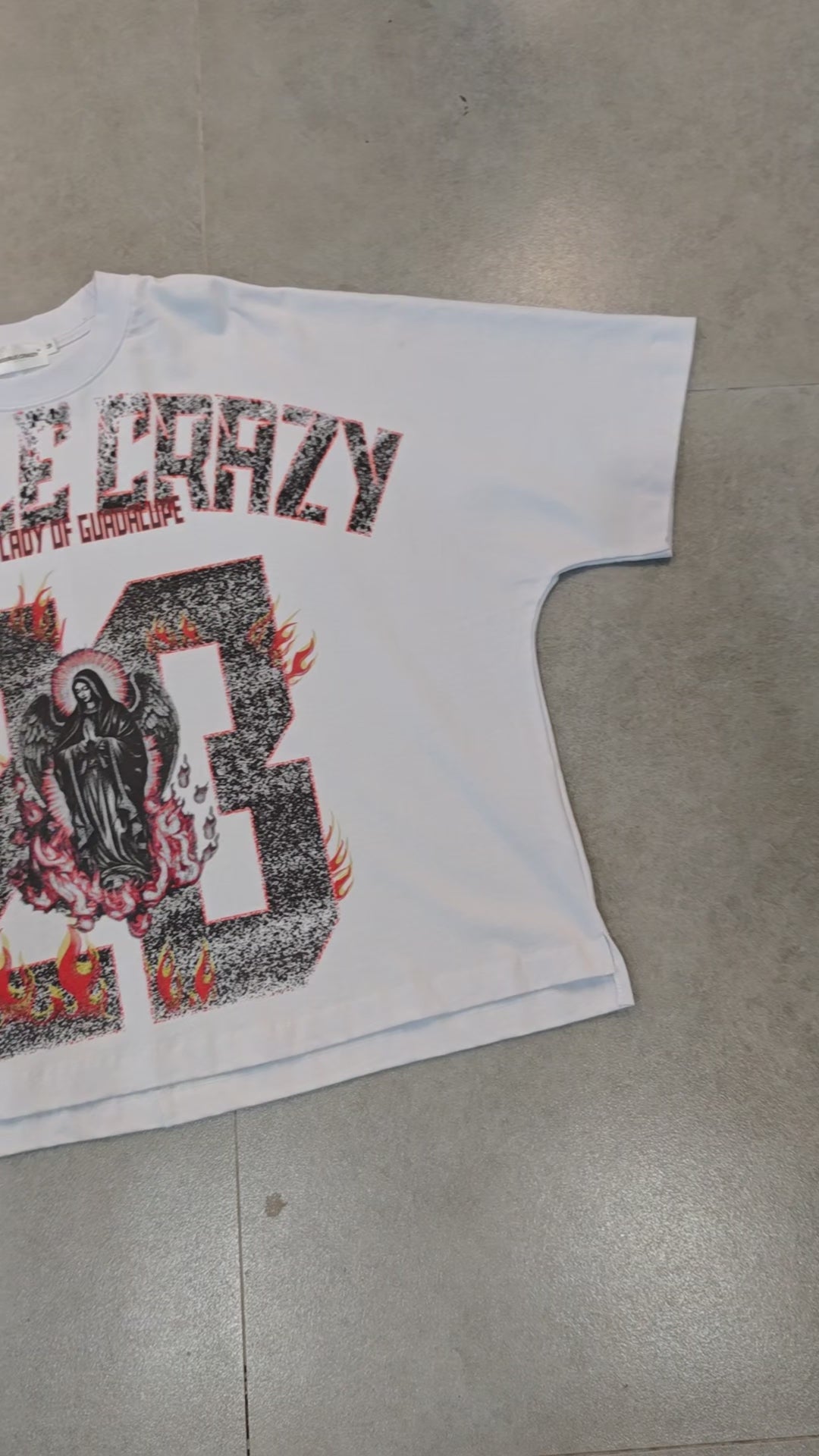23 Virgin Mary Fire Double Crazy T-shirt-192