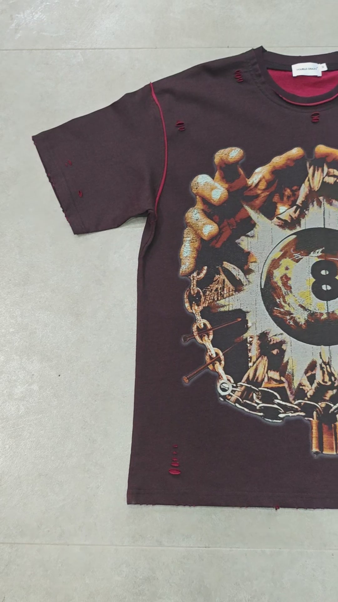 Dual-Sided 8-Ball Street T-shirt-270