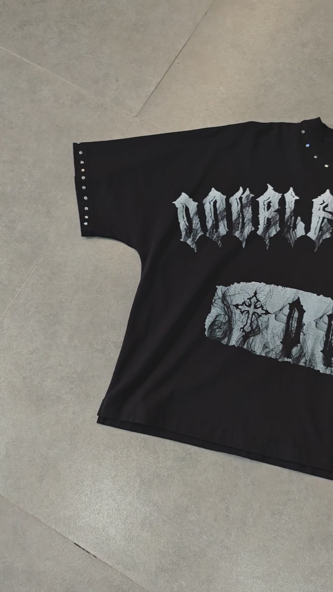 Doomed Cross Hooded T-shirt-189