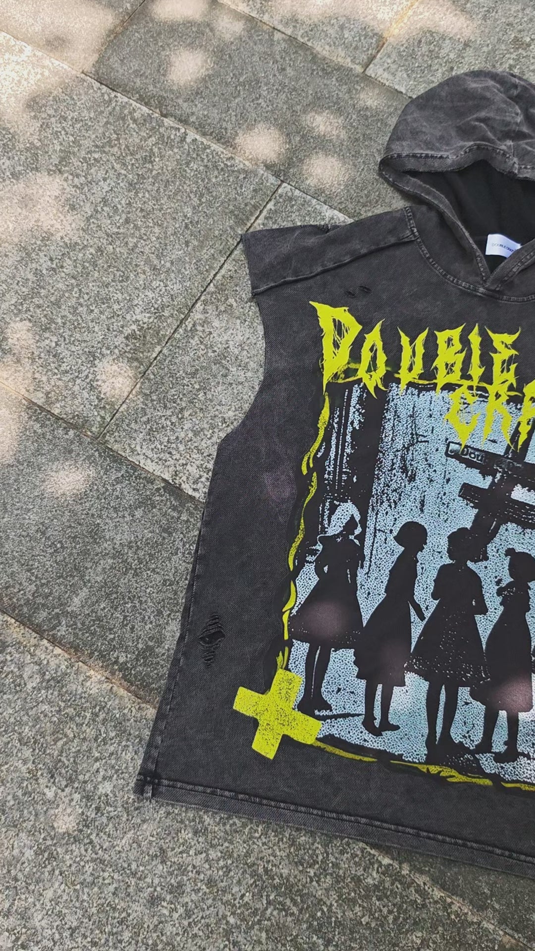 Street Rebel Cross Hoodie Vest-246
