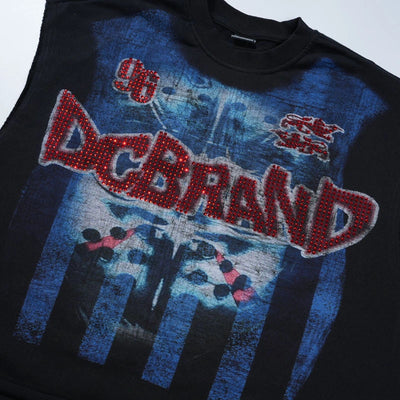 Camiseta sin mangas Ruby Saint Raw Edge-466