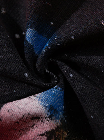 Red Chaos Trap Jeans-S1191