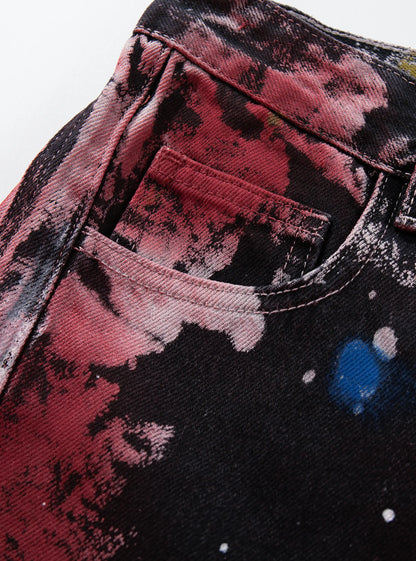 Red Chaos Trap Jeans-S1191