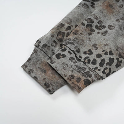 Contrast WOW Leopard Hoodie-770