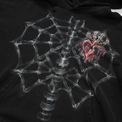 Sweat à capuche avec motif rayons X effet vieilli - 780