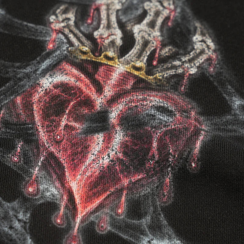 Distressed X-Ray Bone Hoodie-780