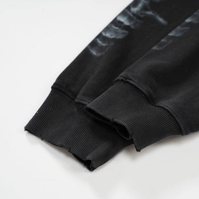 Sweat à capuche avec motif rayons X effet vieilli - 780