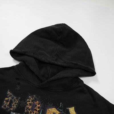 Sweat à capuche 400G Distressed Mugshot-785