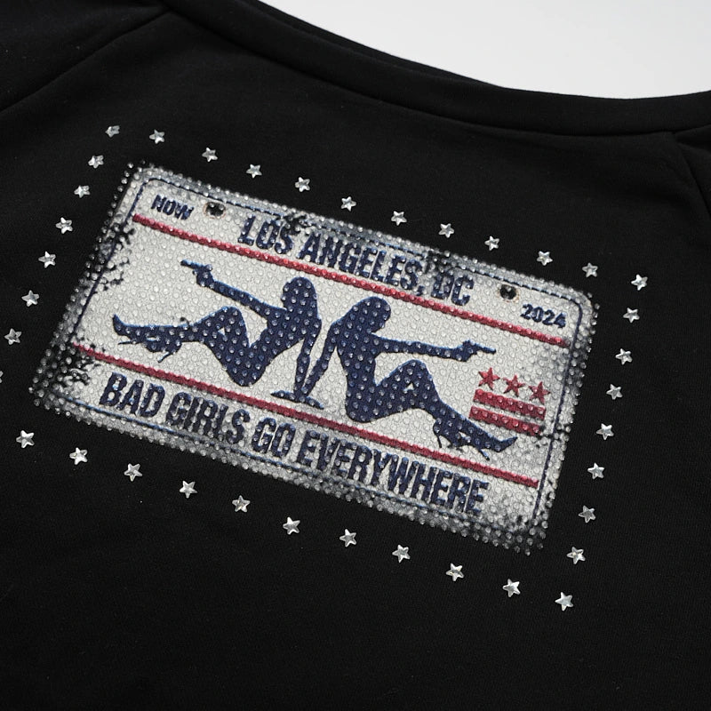 Iced Out License Plate Crop L/S-765