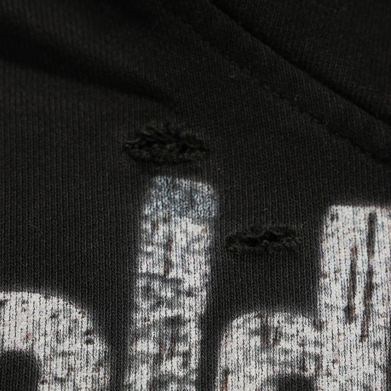 Sweat à capuche Alien Vixen délavé-794