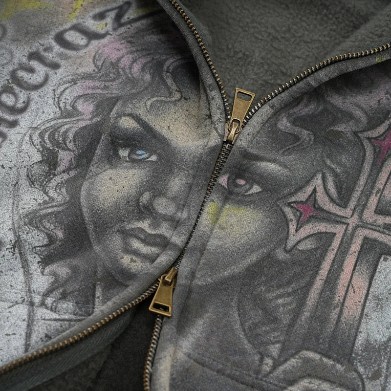 Iced Angel Wing Divine Zip-809