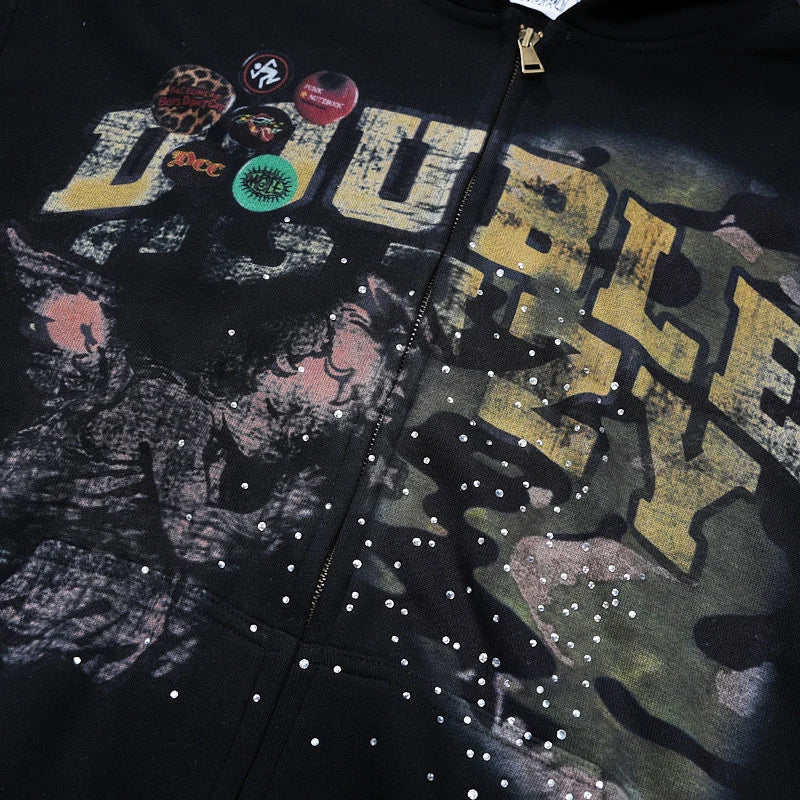 Sweat à capuche zippé Royal Angel-757