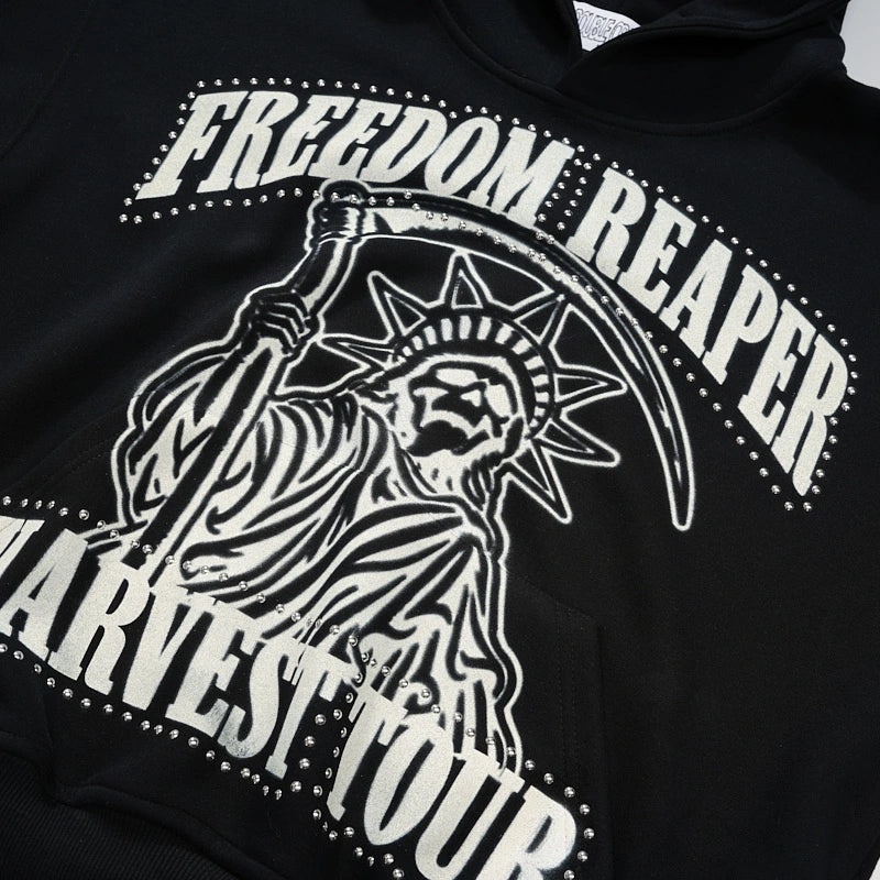 Studded "Reaper" Hoodie-799