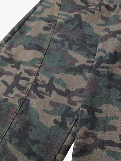 Camouflage Loose Fit Denim Pants-S1055