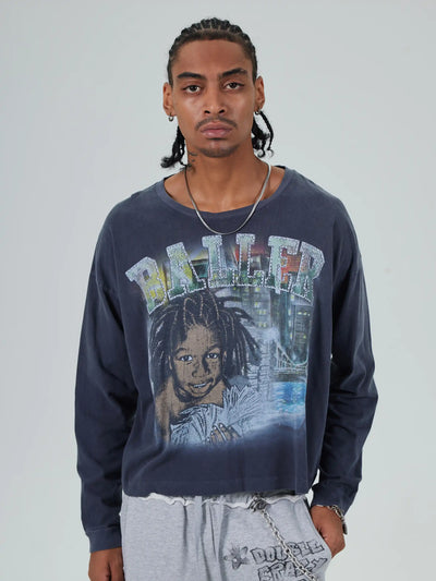 Washed Baller Cash Boxy L/S-728