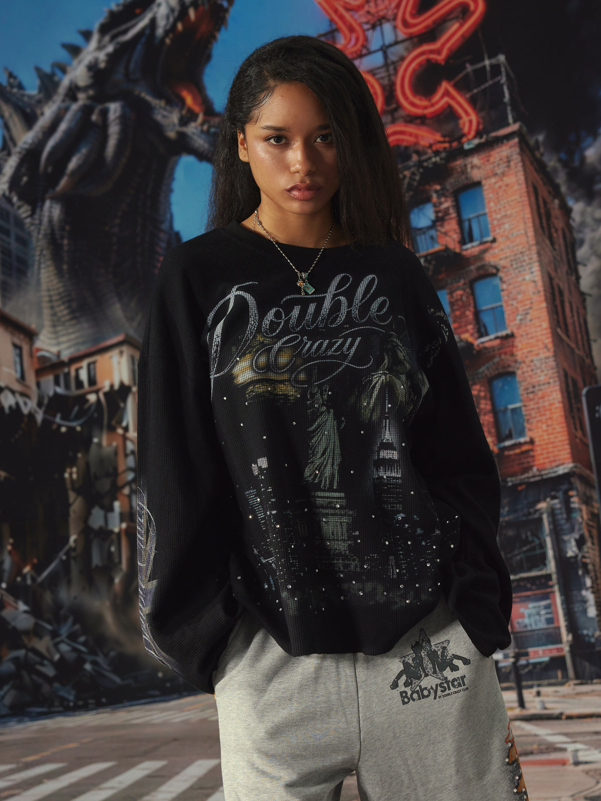 Bling City Never Sleeps L/S-658