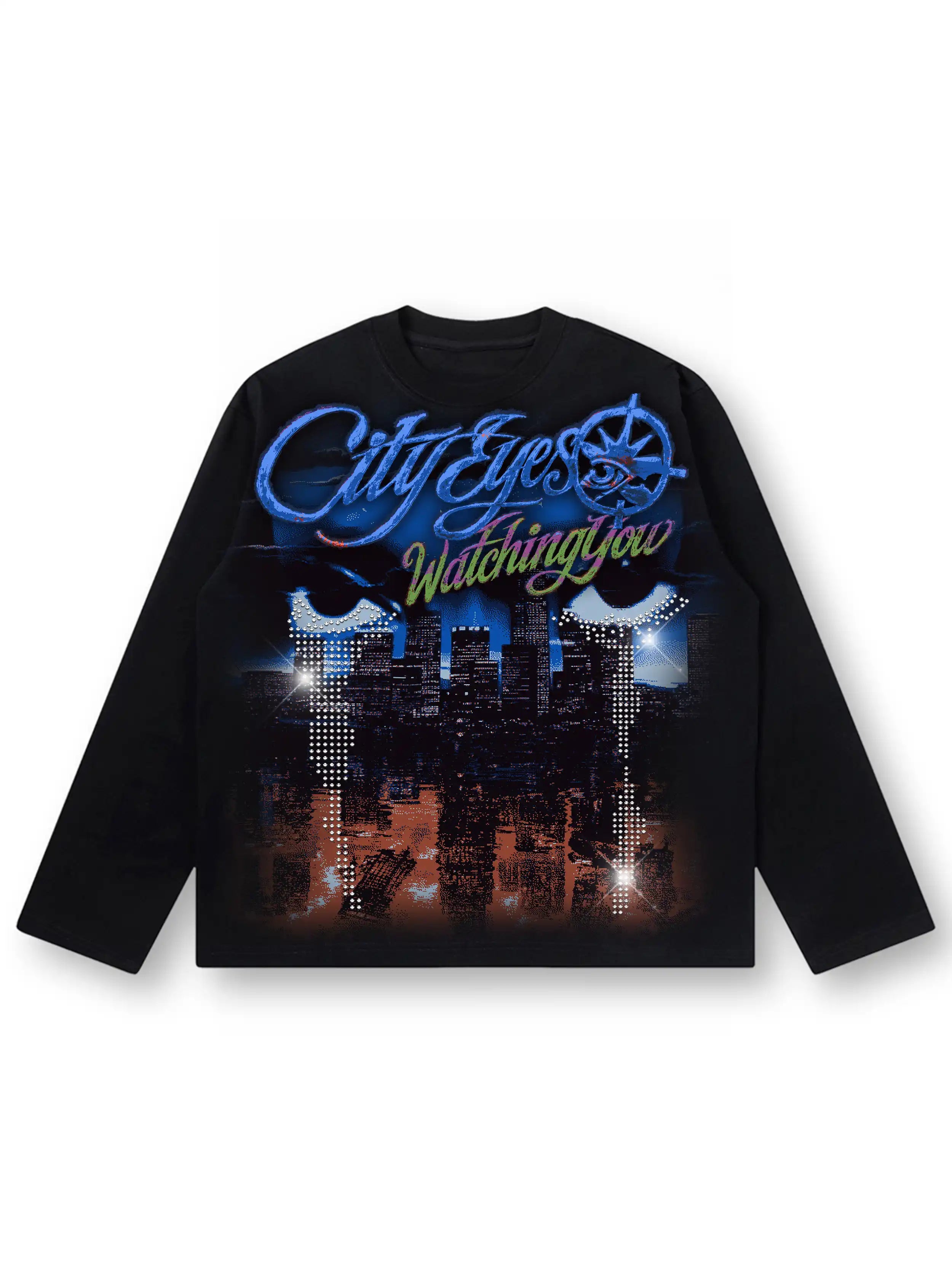 Bling Crying Skyline L/S-709