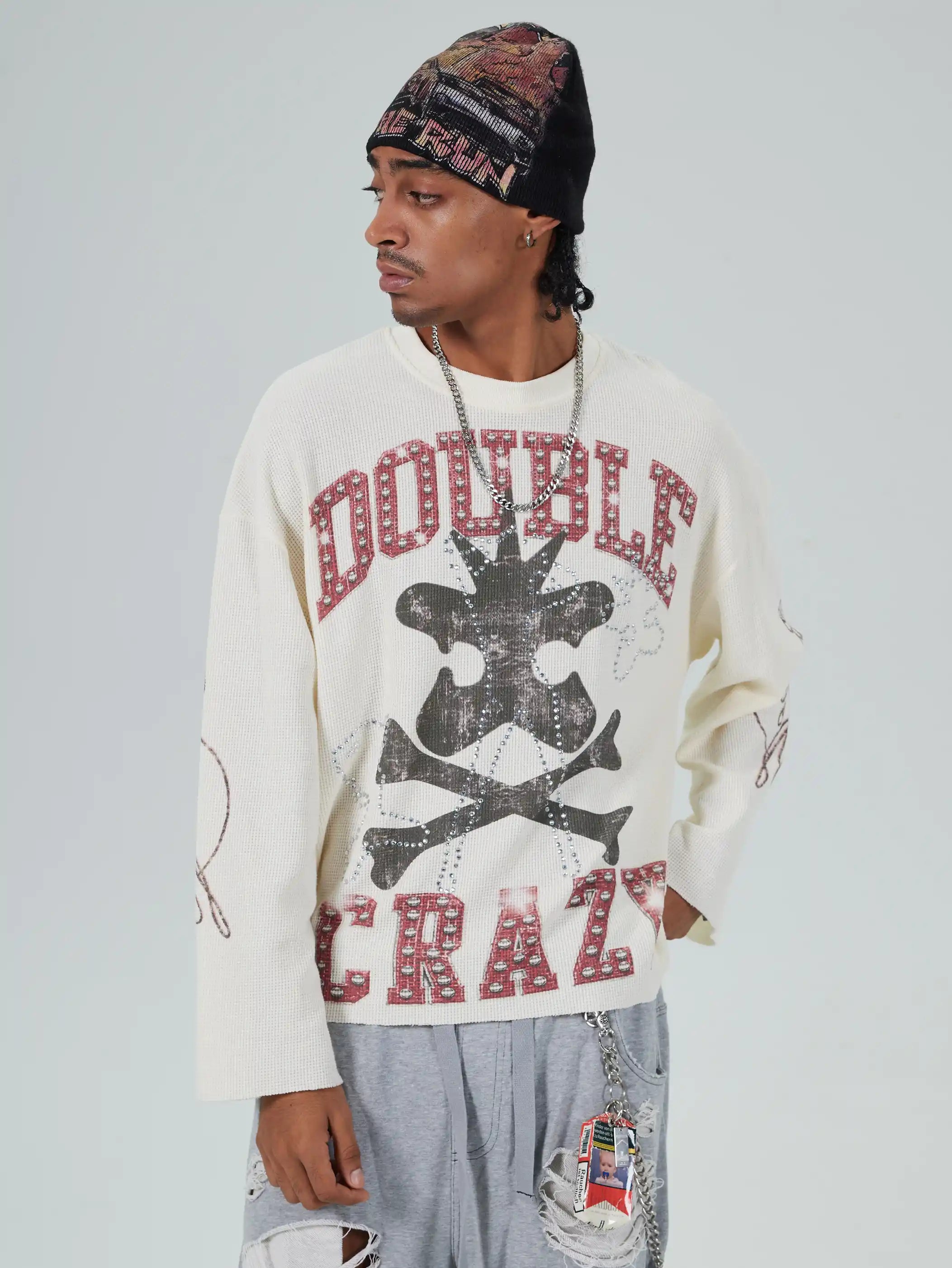 Huesos Cruzados Grunge Oscuro M/L-685