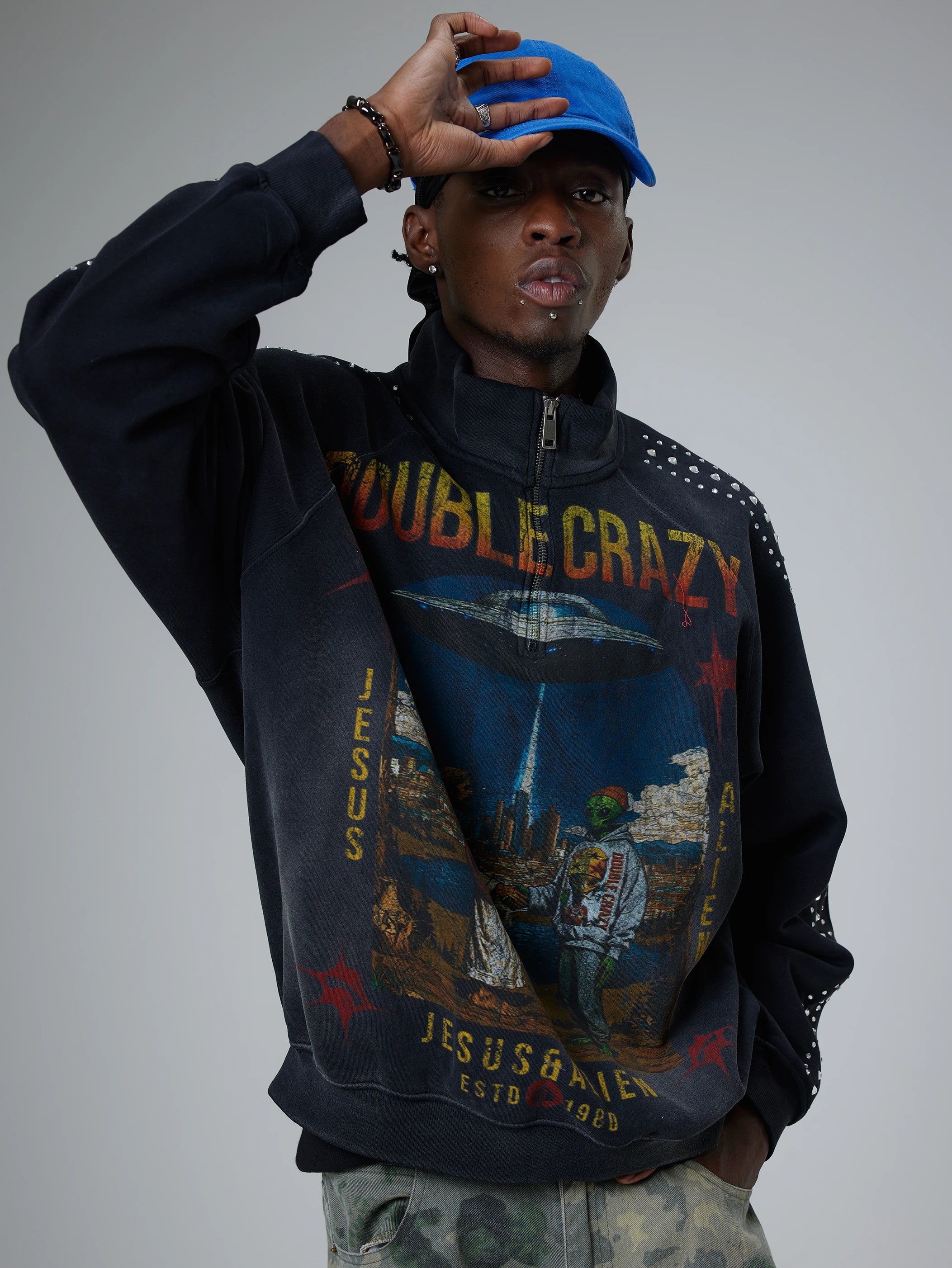 Jesus & Alien Connection Hoodie-327