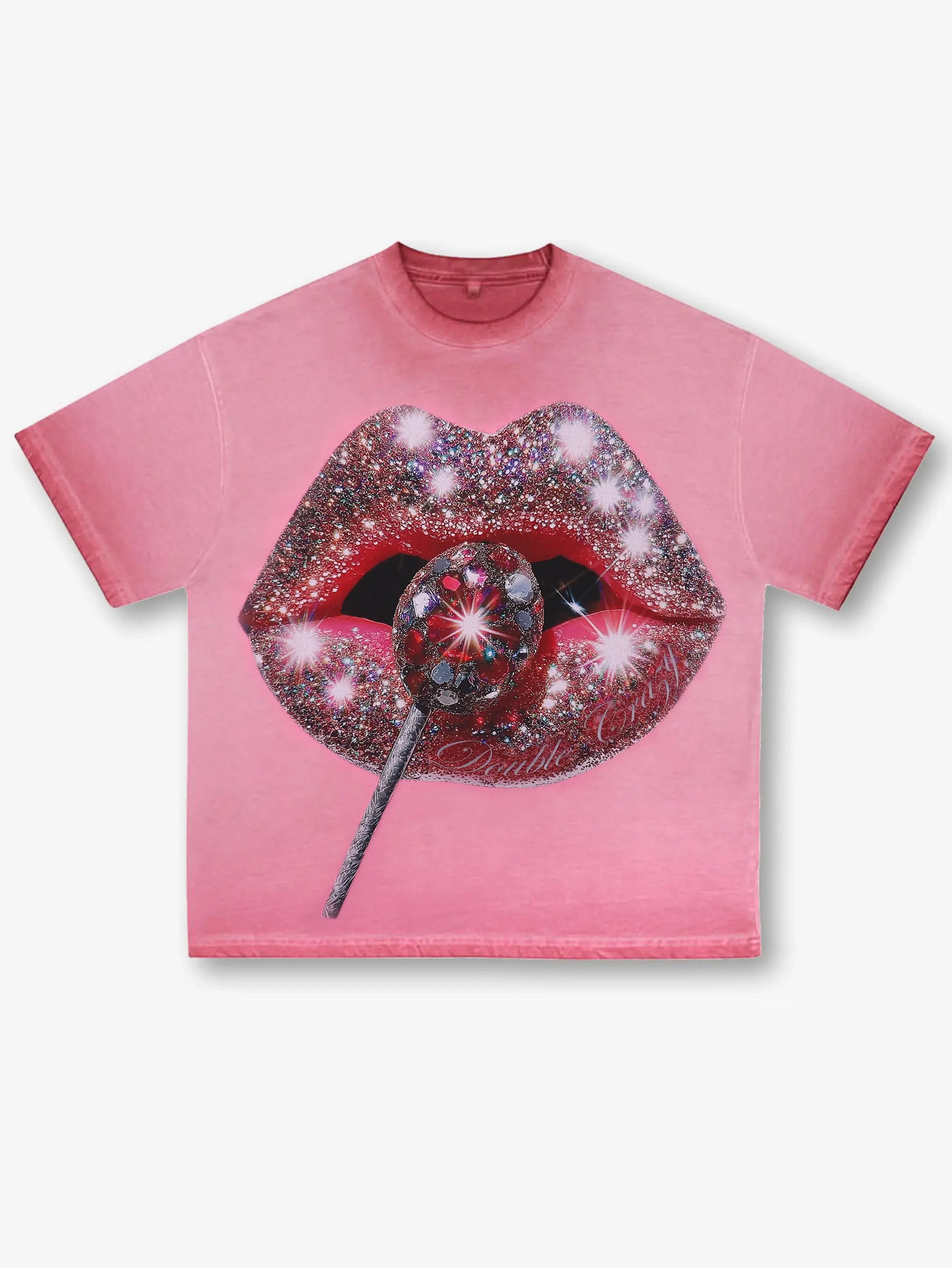Glamorous Glitter Lips T-shirt -095