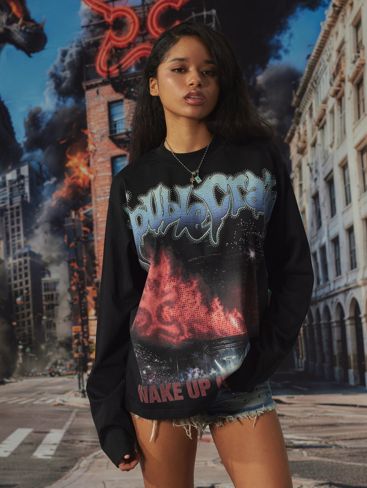 Concert Faded Boxy L/S-721