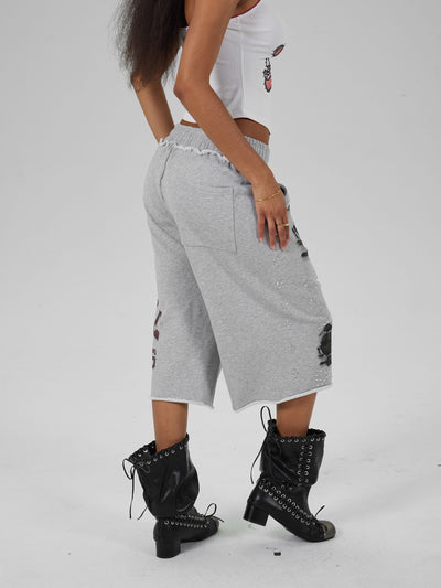 Varsity Camo Sweat Shorts-662