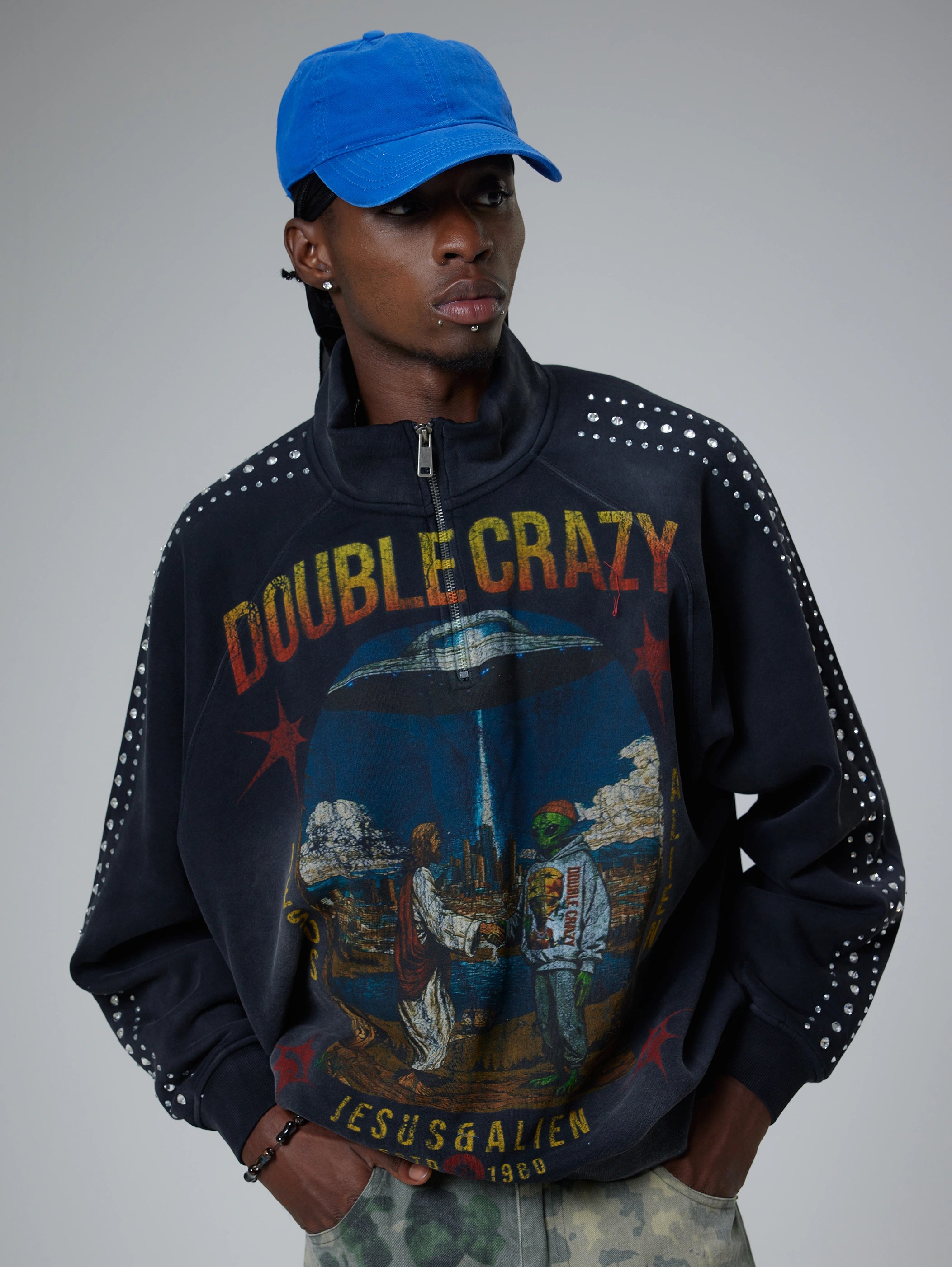 Jesus & Alien Connection Hoodie-327