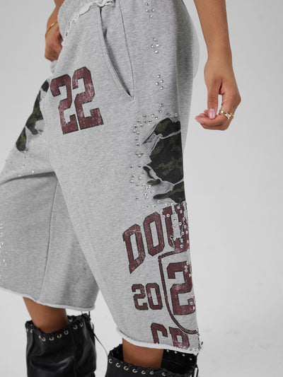 Varsity Camo Sweat Shorts-662