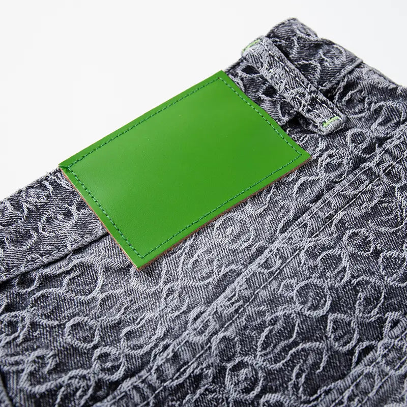 Jean ample délavé Green Leaf-S1235
