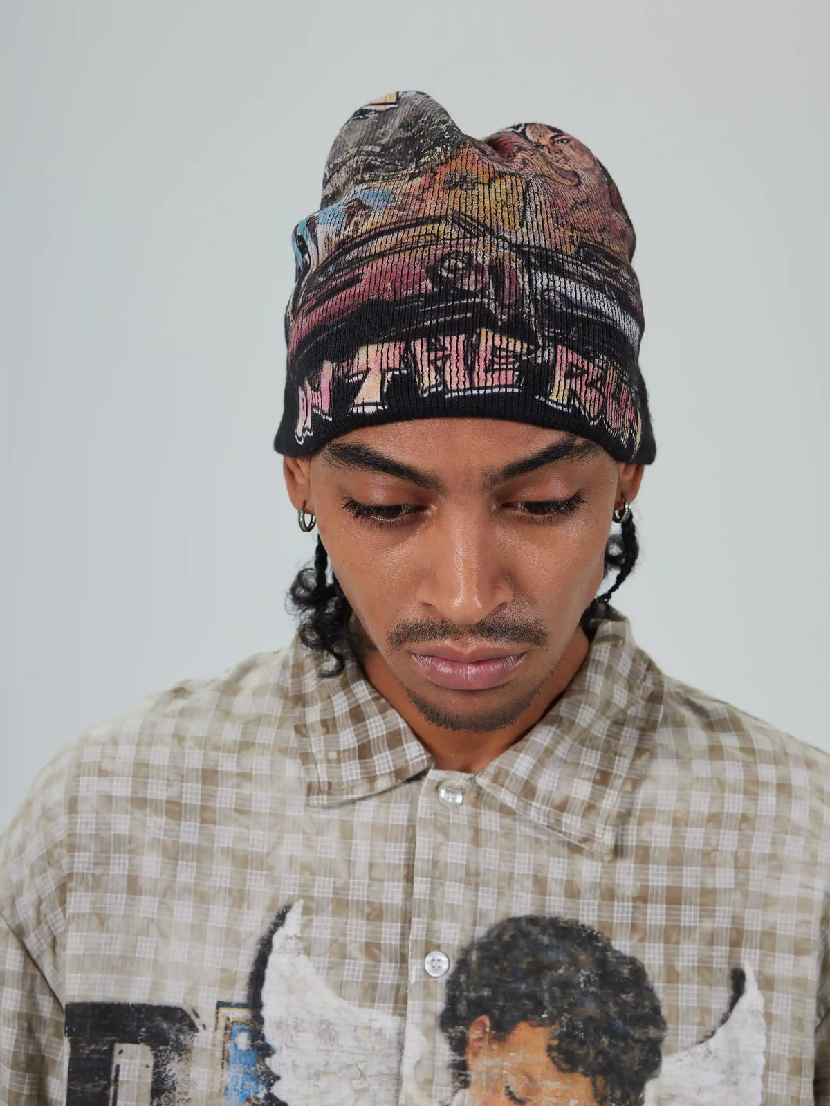 Vintage Flame Poster Beanie-708