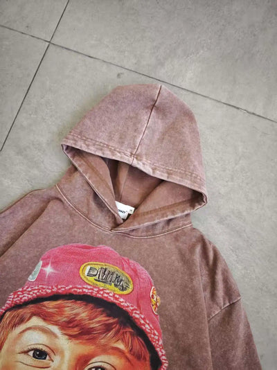 Sudadera retro con capucha Puppet Chaos-066W