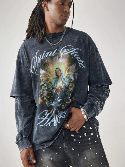 Heavensent Angel Awakening Long Sleeve T-shirt-156B