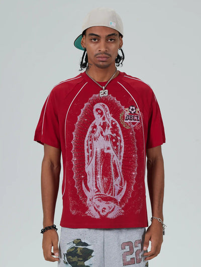 Iced Out Guadalupe Baggy Jersey-615