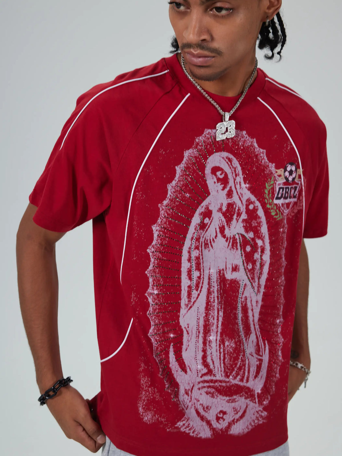 Iced Out Guadalupe Baggy Jersey-615
