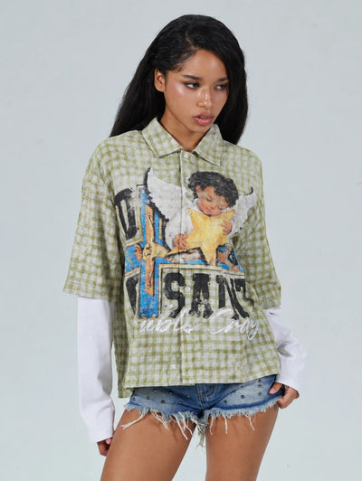 Layered Boxy Grunge Cherub L/S-714