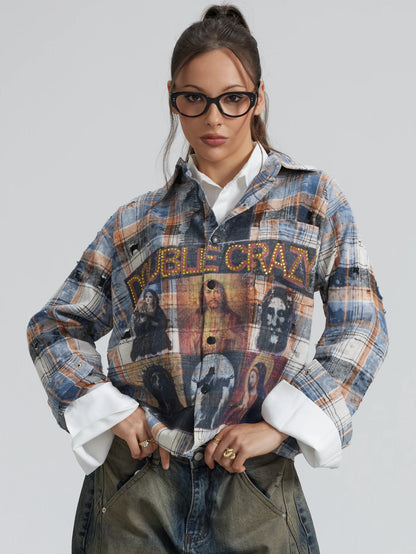 Redemption Cross Plaid Shirt-352