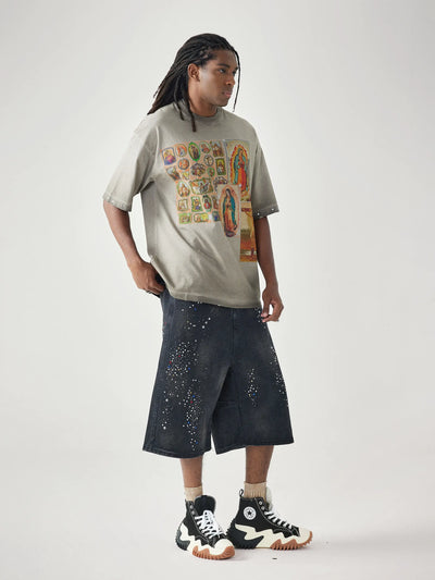 Holy Card Collage T-shirt-173