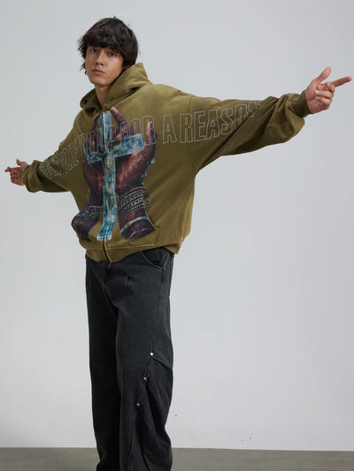 Faithful Strength Sudadera con Capucha-353