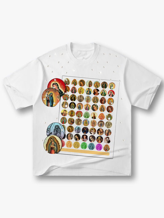 Virgin Mary Guadalupe T Shirt Catholic Saints Graphic Tee Religious Jesus Art Unisex-183