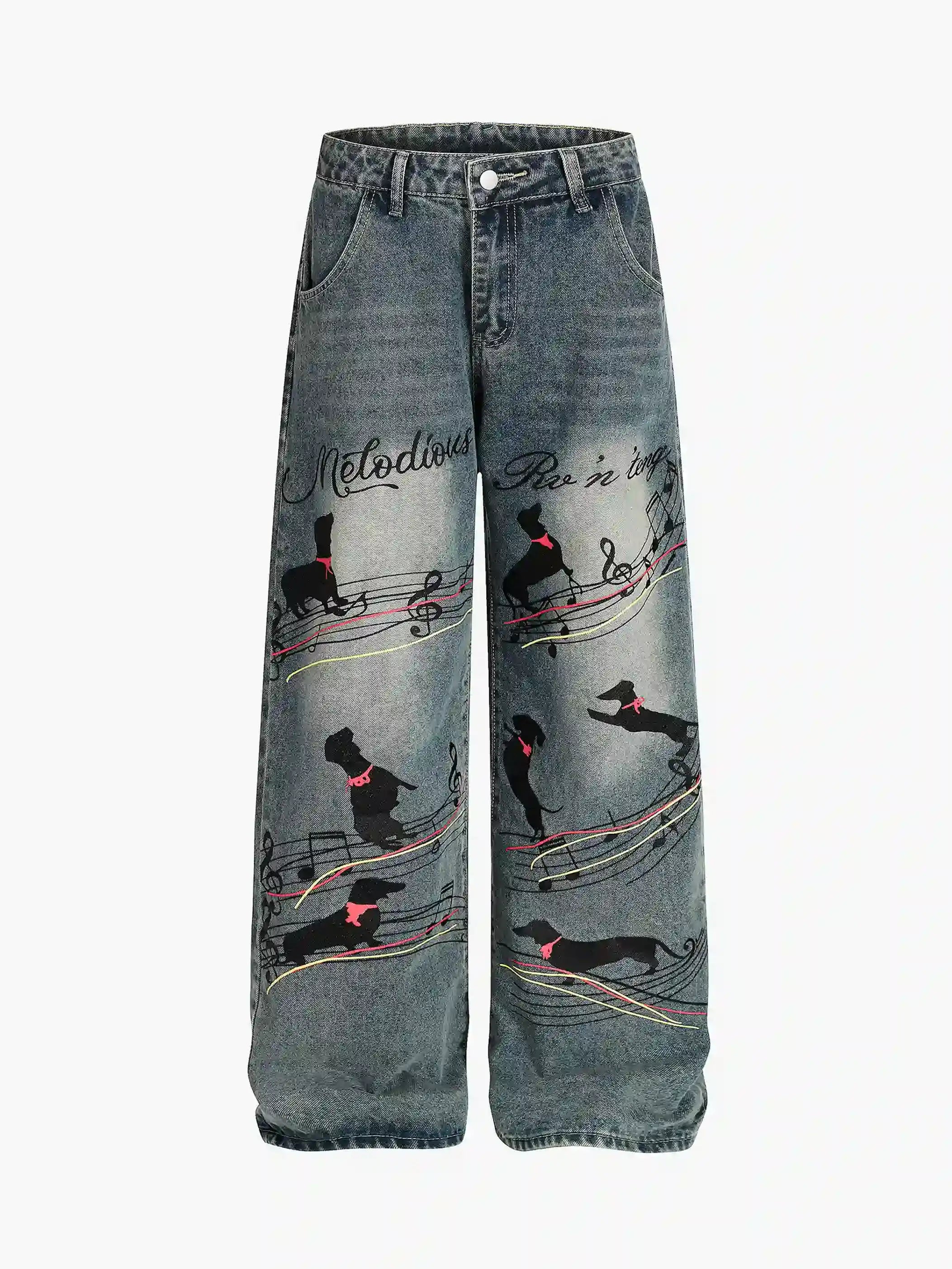 Doxie Beat Straight Denims-S1079