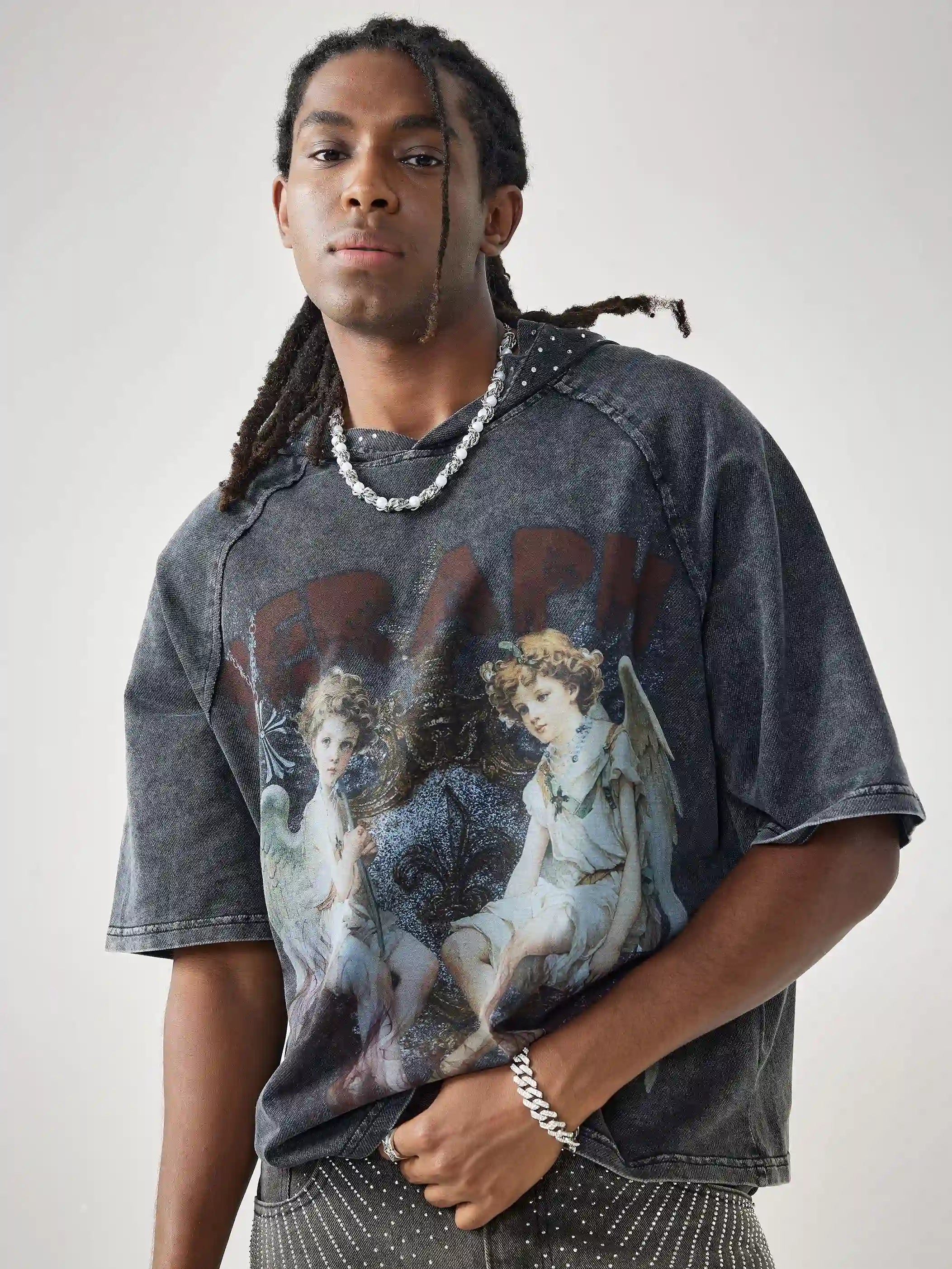Wrath of Seraphs Hooded T-shirt-190