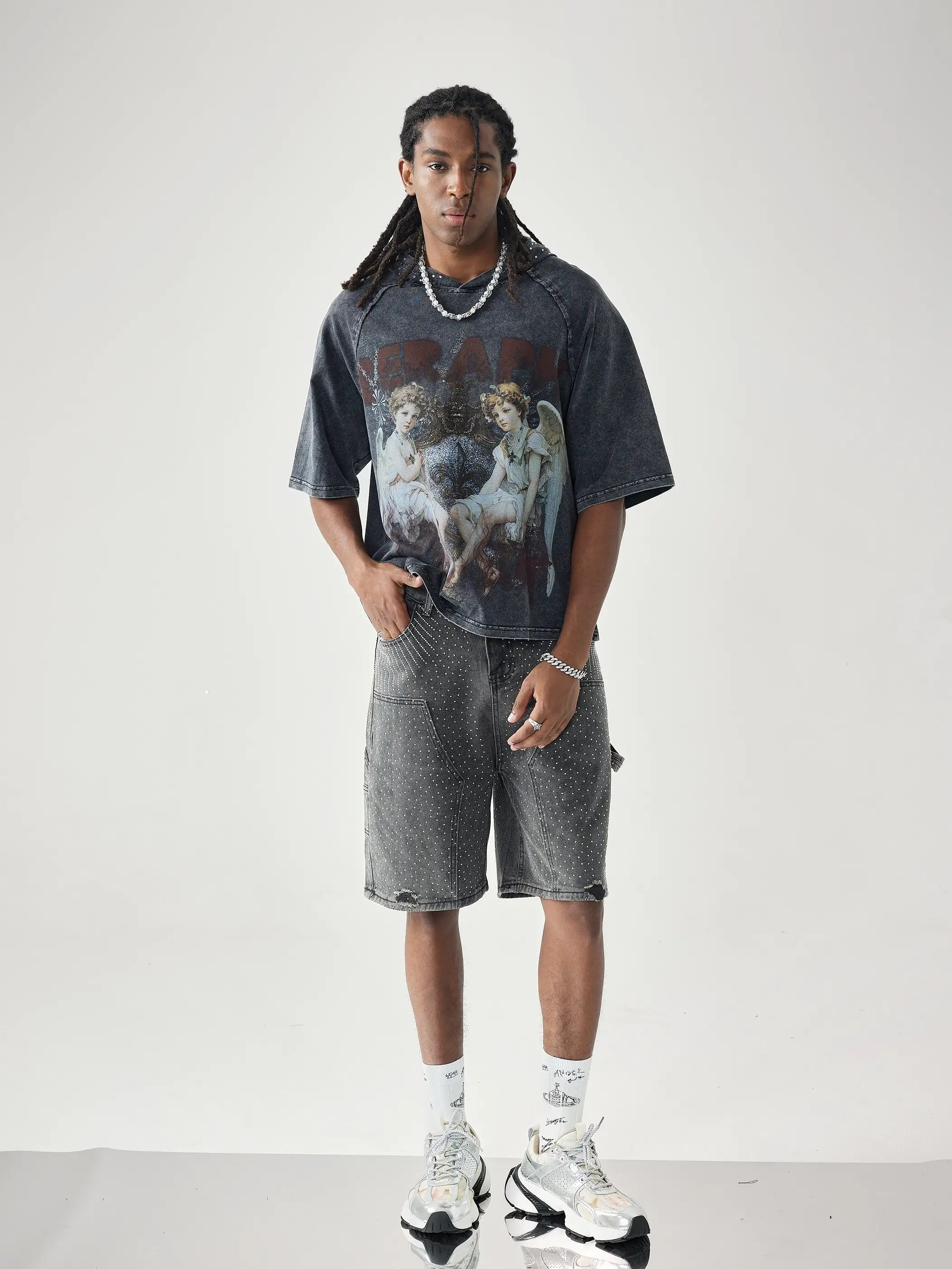 Wrath of Seraphs Hooded T-shirt-190