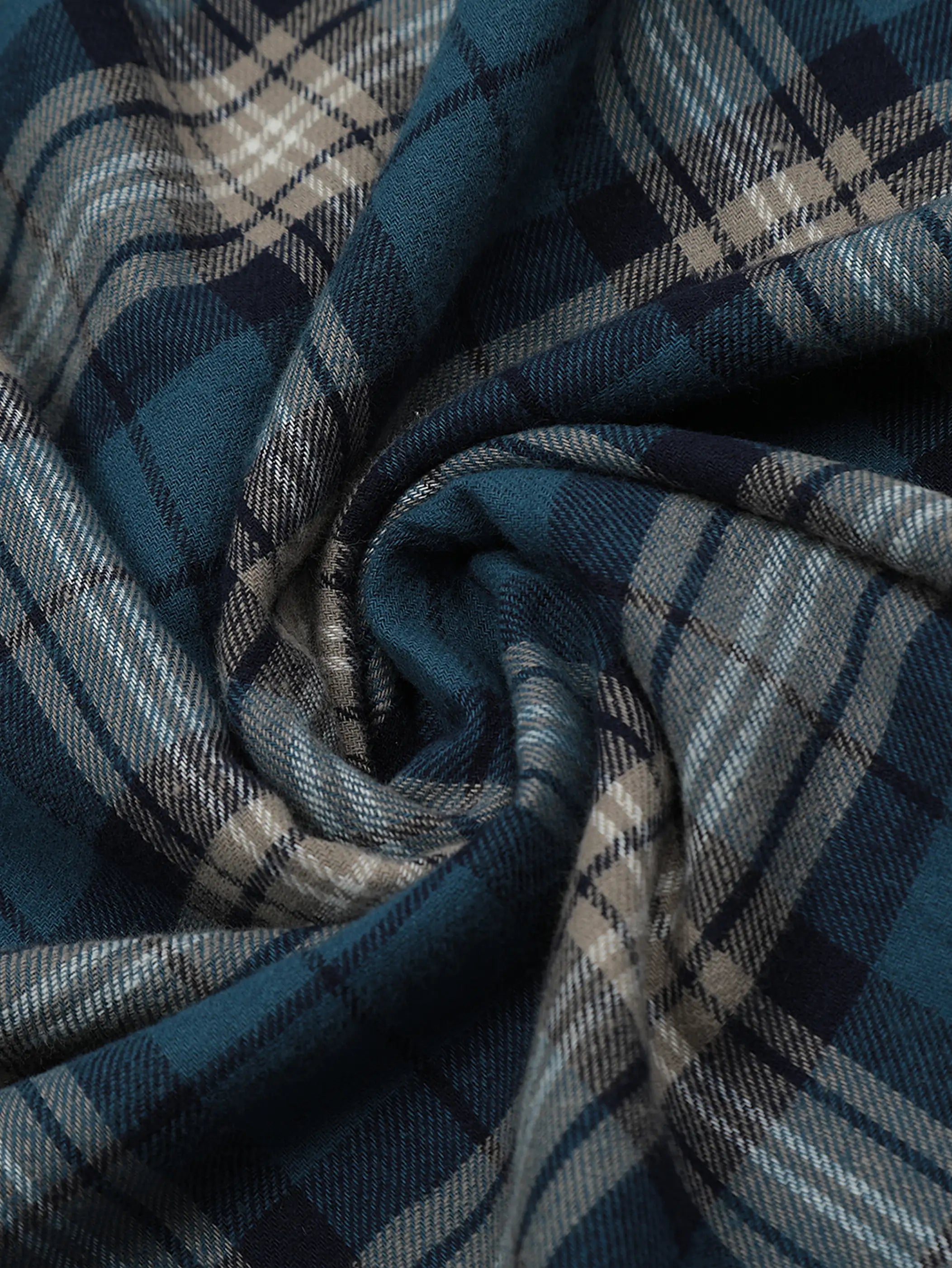 Layered Plaid Shirt-S1130