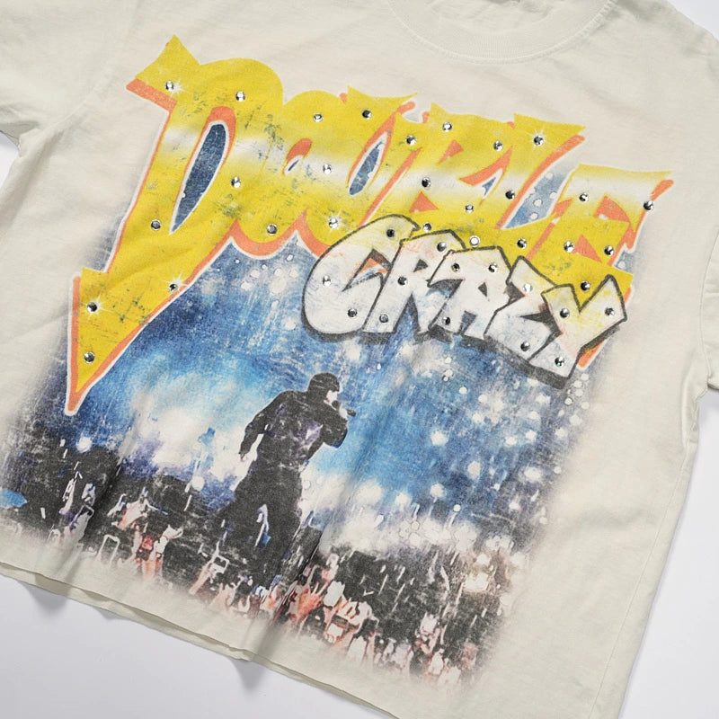 T-shirt délavé Rockstar vieilli - 617