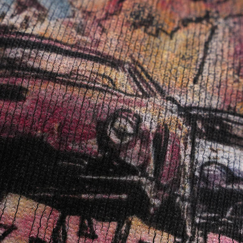 Vintage Flame Poster Beanie-708