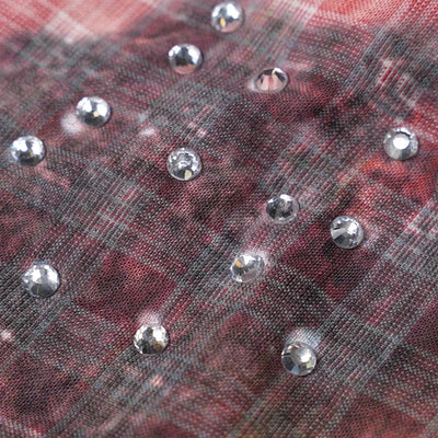 Studded Afro Plaid Shirt-703