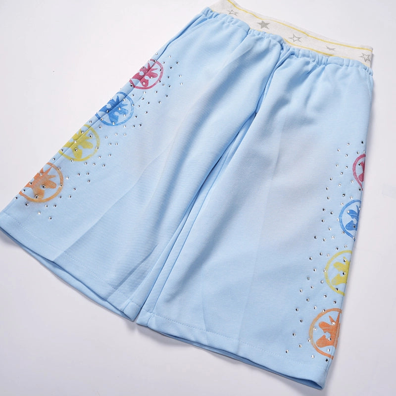Shorts superposés glacés délavés-679